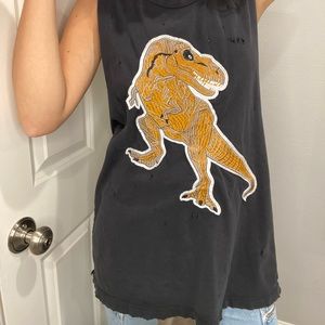 Emma & Sam Vintage Dinosaur Distressed Tank